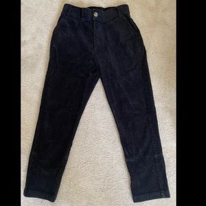 Black corduroy pants